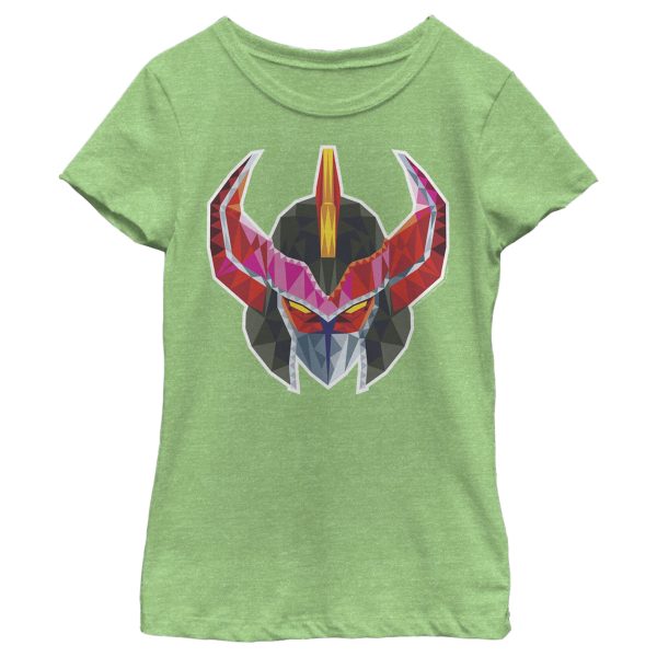 Girl’s Power Rangers Geometric Megazord Helmet T-Shirt