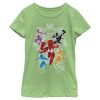 Girl’s Power Rangers Geometric Megazord Team T-Shirt
