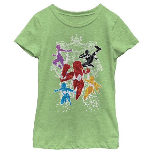 Girl’s Power Rangers Geometric Megazord Team T-Shirt