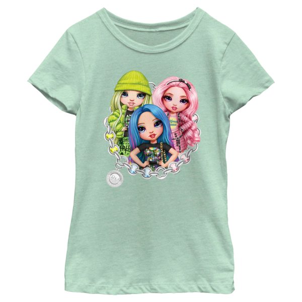 Girl’s Rainbow High Chain Circle Characters T-Shirt