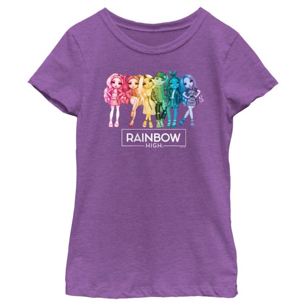 Girl’s Rainbow High Classic Logo Characters T-Shirt