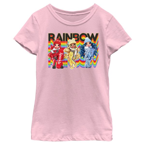 Girl’s Rainbow High Rainbow Winter Characters T-Shirt