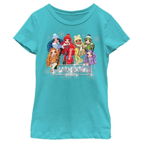 Girl’s Rainbow High Winter Group Shot Logo T-Shirt