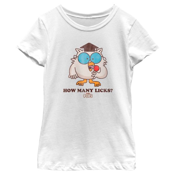 Girl’s Tootsie Pop Mr. Owl How Many Licks T-Shirt