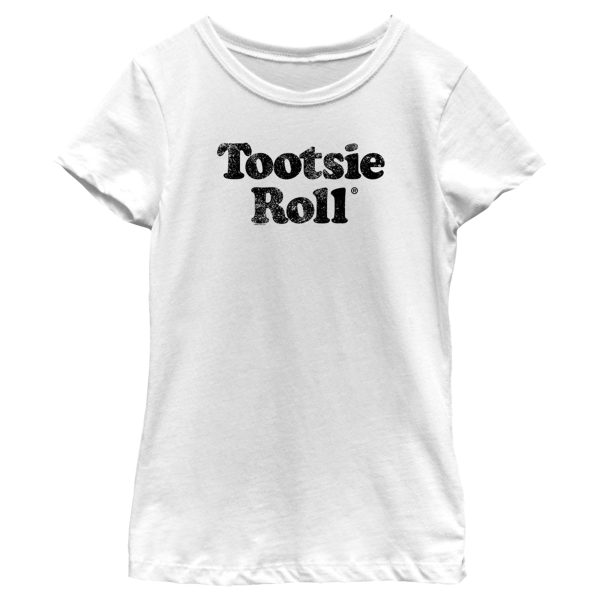 Girl’s Tootsie Roll Vintage Text Logo T-Shirt