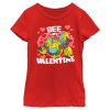 Girl’s Transformers Bumblebee Bee My Valentine T-Shirt