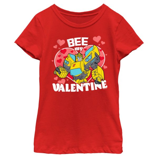 Girl’s Transformers Bumblebee Bee My Valentine T-Shirt