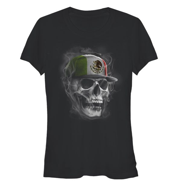 Junior’s Aztlan Smoke Skull T-Shirt