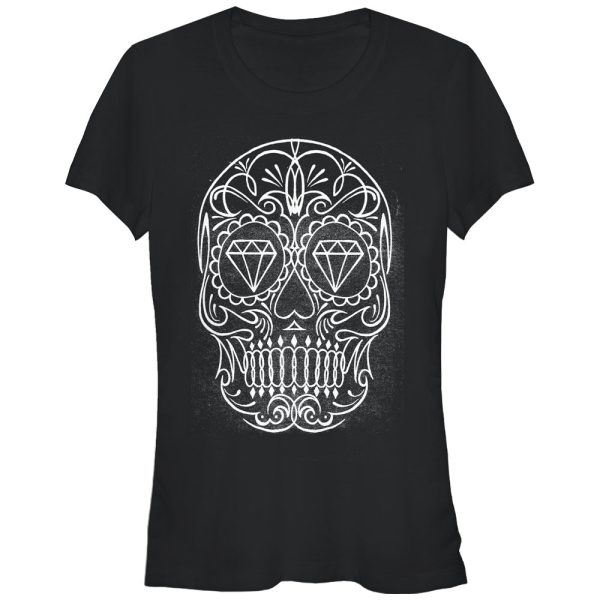 Junior’s Aztlan Sugar Skull Diamond T-Shirt