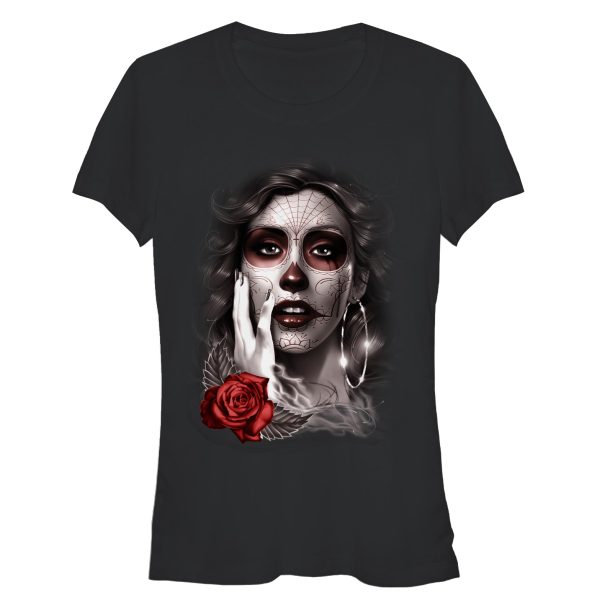 Junior’s Aztlan Sugar Skull Tears T-Shirt