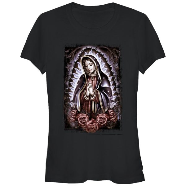 Junior’s Aztlan Virgin Mary Rose Prayer T-Shirt