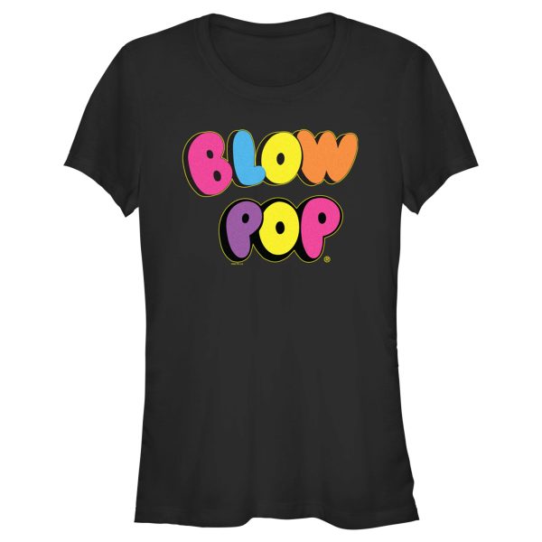 Junior’s Blow Pop Rainbow Text T-Shirt