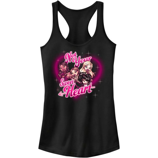 Junior’s Bratz Not Your Sweet Heart Racerback Tank Top