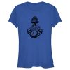 Junior’s Cap’n Crunch Black and White Anchor Logo T-Shirt