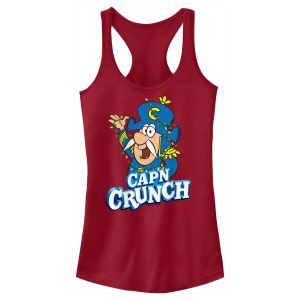 Junior’s Cap’n Crunch Christmas Lights Logo Racerback Tank Top