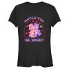 Junior’s Care Bears Valentine’s Day Love-a-Lot Bear and Share Bear Would You Be Mine T-Shirt