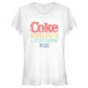 Junior’s Coca Cola Unity Adds Life to Everything Nice Logo T-Shirt