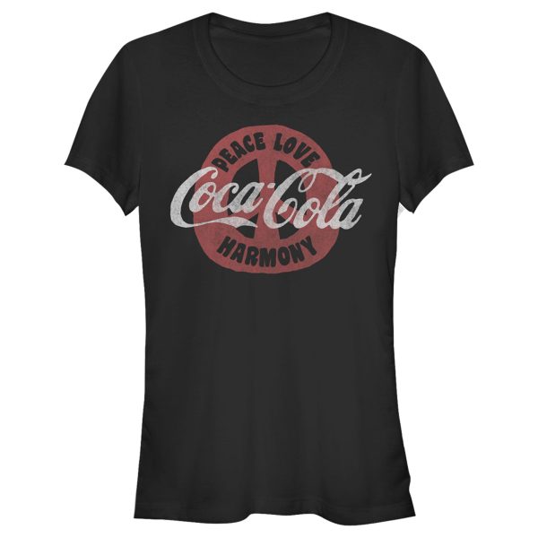 Junior’s Coca Cola Unity Peace Love Harmony T-Shirt