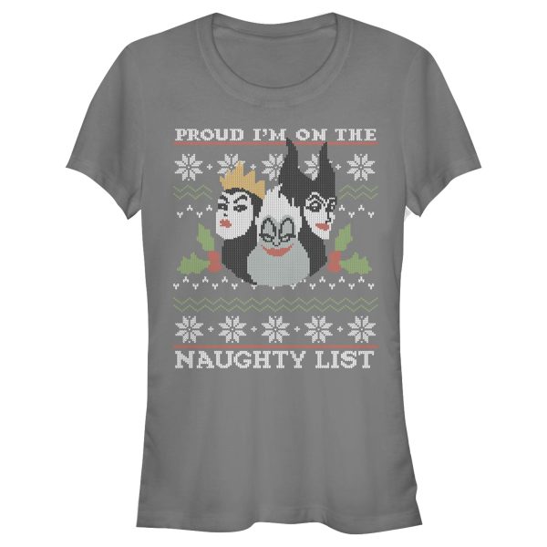 Junior’s Disney Princesses Christmas Naughty List T-Shirt