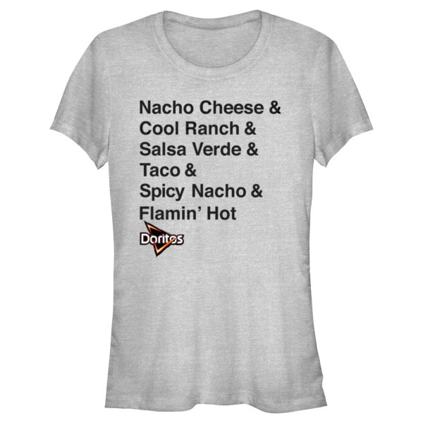 Junior’s Doritos Flavors Stack T-Shirt