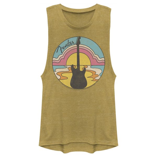 Junior’s Fender 70s Guitar Silhouette Festival Muscle Tee