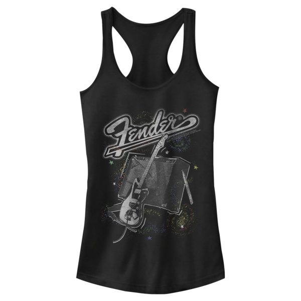 Junior’s Fender Celestial Amp Logo Racerback Tank Top