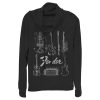 Junior’s Fender Guitar Chart Cowl Neck Sweatshirt