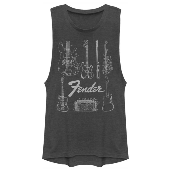 Junior’s Fender Guitar Chart Festival Muscle Tee