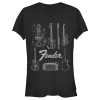 Junior’s Fender Guitar Chart T-Shirt