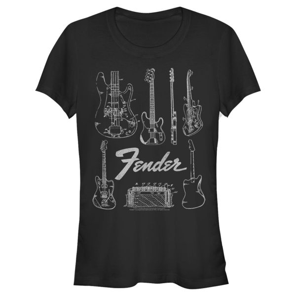 Junior’s Fender Guitar Chart T-Shirt