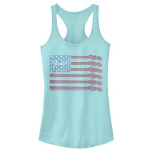 Junior’s Fender Guitar Flag Logo Racerback Tank Top