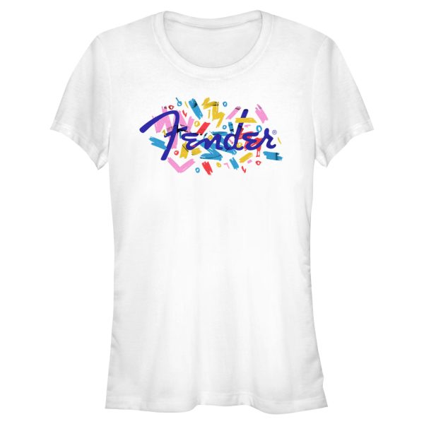 Junior’s Fender Retro Confetti Logo T-Shirt