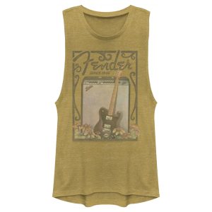 Junior’s Fender Since 1946 Retro Poster Festival Muscle Tee