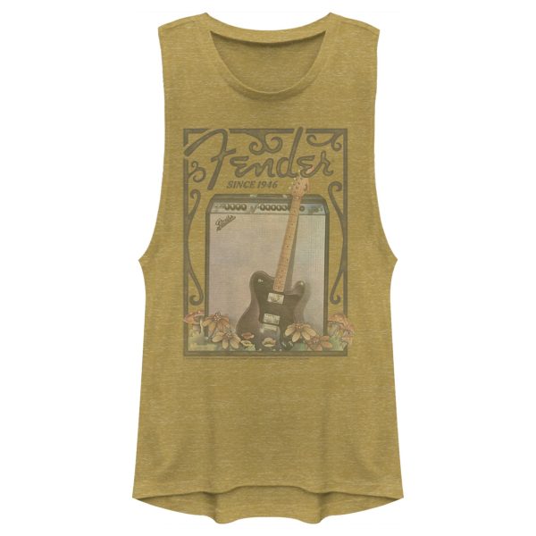 Junior’s Fender Since 1946 Retro Poster Festival Muscle Tee