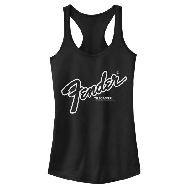 Junior’s Fender Telecaster Logo Racerback Tank Top