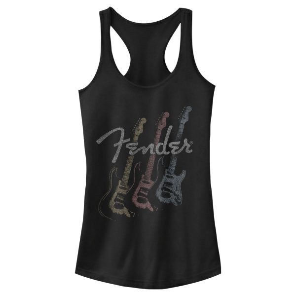 Junior’s Fender Triple Fret Logo Racerback Tank Top