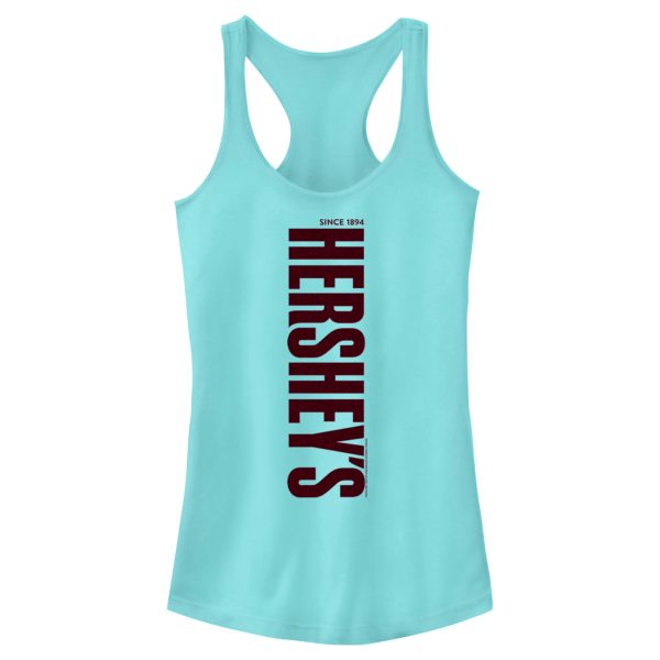 Junior’s HERSHEY’S Vertical Logo Racerback Tank Top