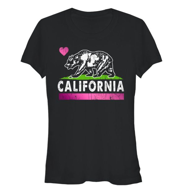 Junior’s Lost Gods California Bear Heart T-Shirt