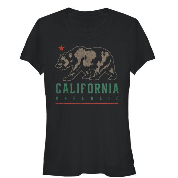 Junior’s Lost Gods California Republic Bear Shadow T-Shirt