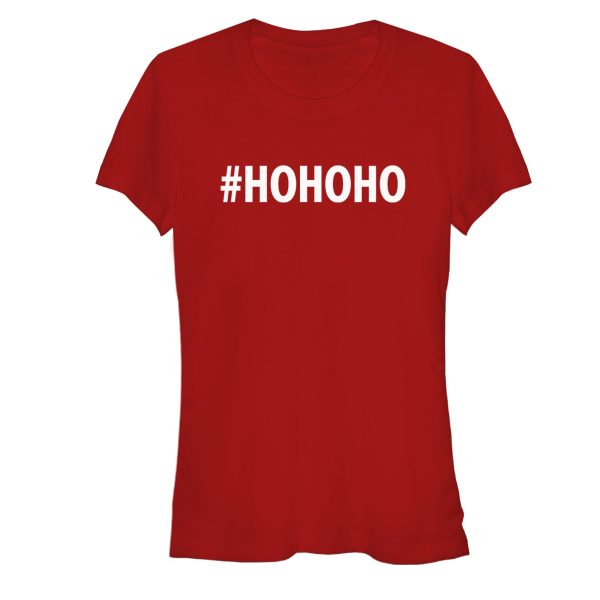 Junior’s Lost Gods Christmas Hashtag Ho Ho Ho T-Shirt