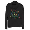 Junior’s Lost Gods Christmas Keep It Merry Lights Cowl Neck Sweatshirt