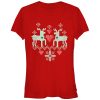 Junior’s Lost Gods Christmas Reindeer Love T-Shirt
