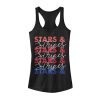 Junior’s Lost Gods Fourth of July Stars & Stripes Repeat Racerback Tank Top