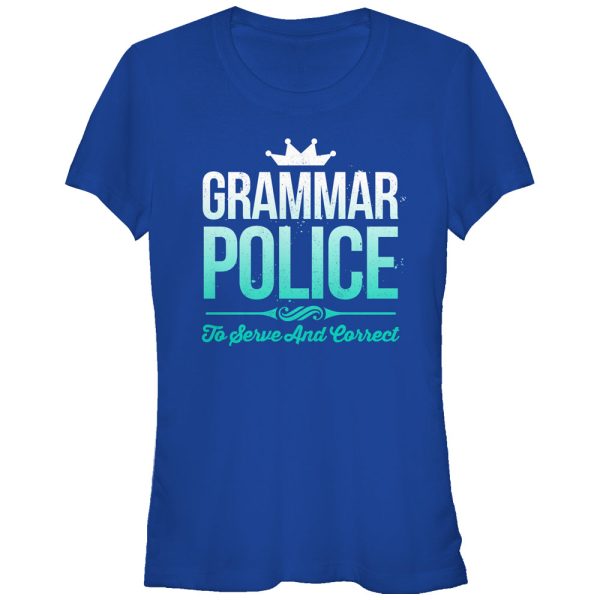 Junior’s Lost Gods Grammar Police T-Shirt