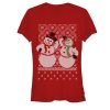 Junior’s Lost Gods Jolly Holiday Snowmen T-Shirt