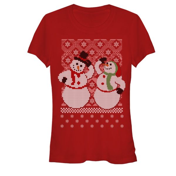 Junior’s Lost Gods Jolly Holiday Snowmen T-Shirt