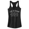Junior’s Lost Gods Life is Short Mantra Racerback Tank Top