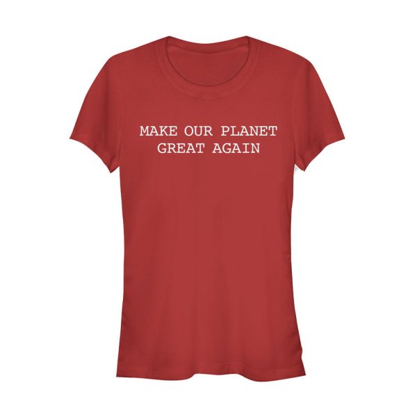 Junior’s Lost Gods Make Our Planet Great Again T-Shirt