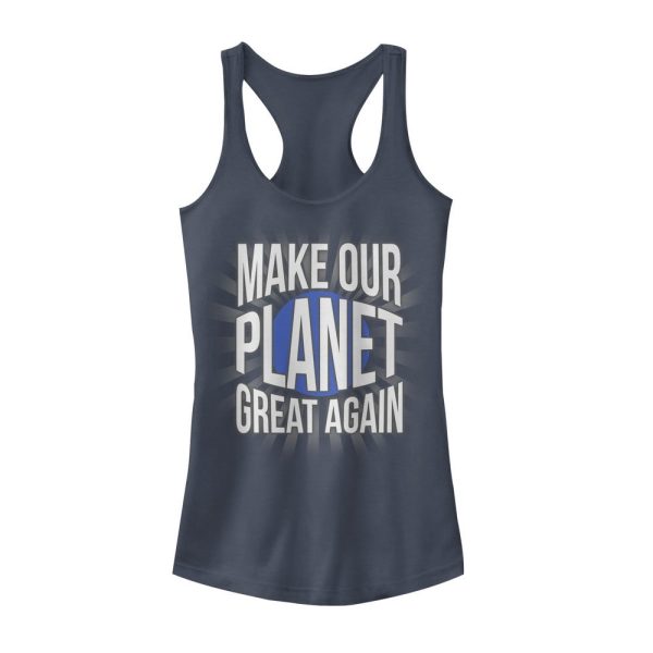 Junior’s Lost Gods Make Planet Great Again Hope Racerback Tank Top