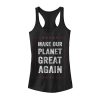 Junior’s Lost Gods Make Planet Great Again Racerback Tank Top
